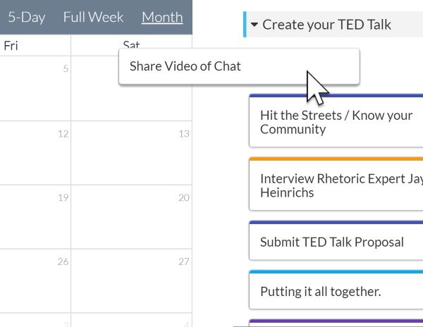 Drag and drop tasks, schedules, and projects to plan ahead.
